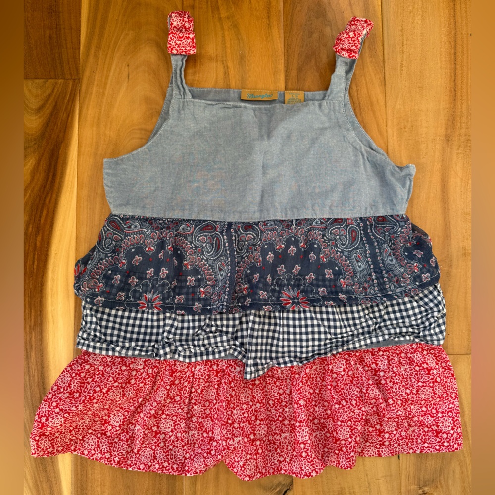 Wrangler Girls Layered Sleeveless Top